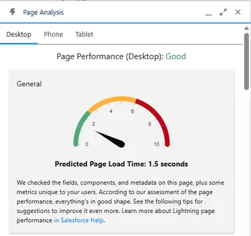 Lightning App Builder performance analysis in Salesforce