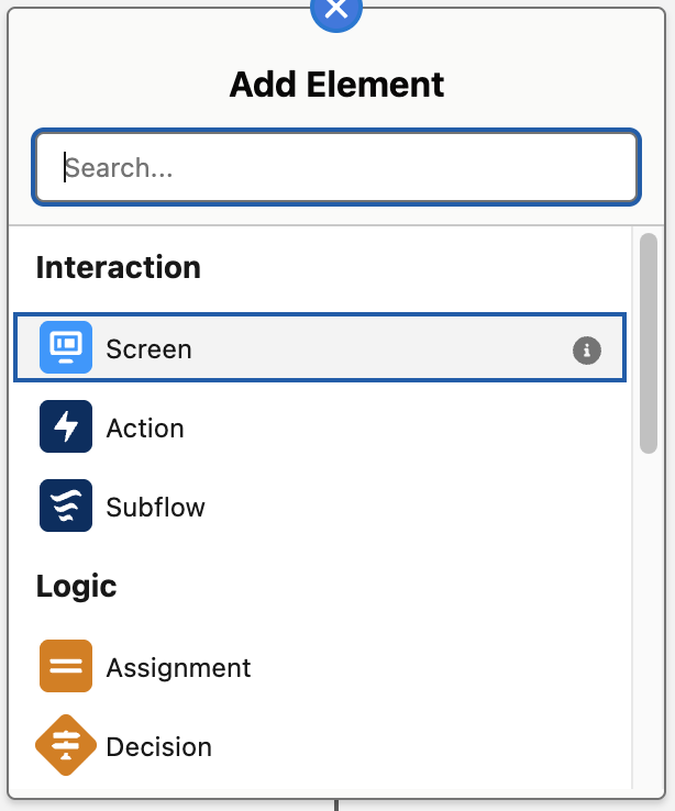Salesforce Flow Elements Image