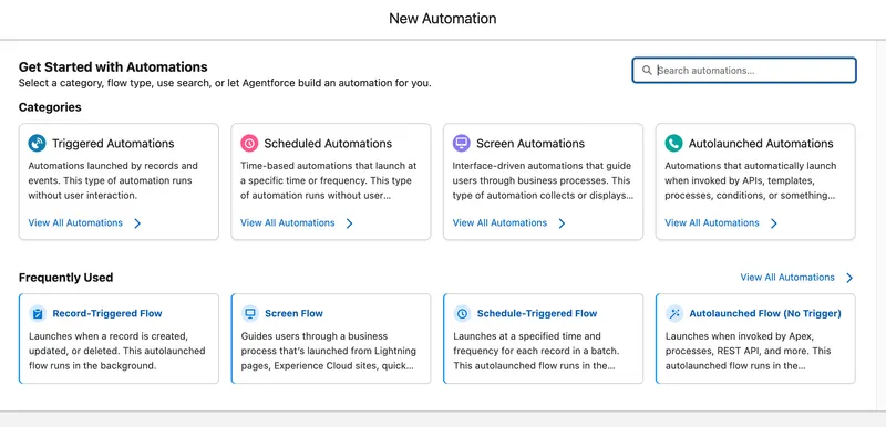Salesforce Flow Types Image