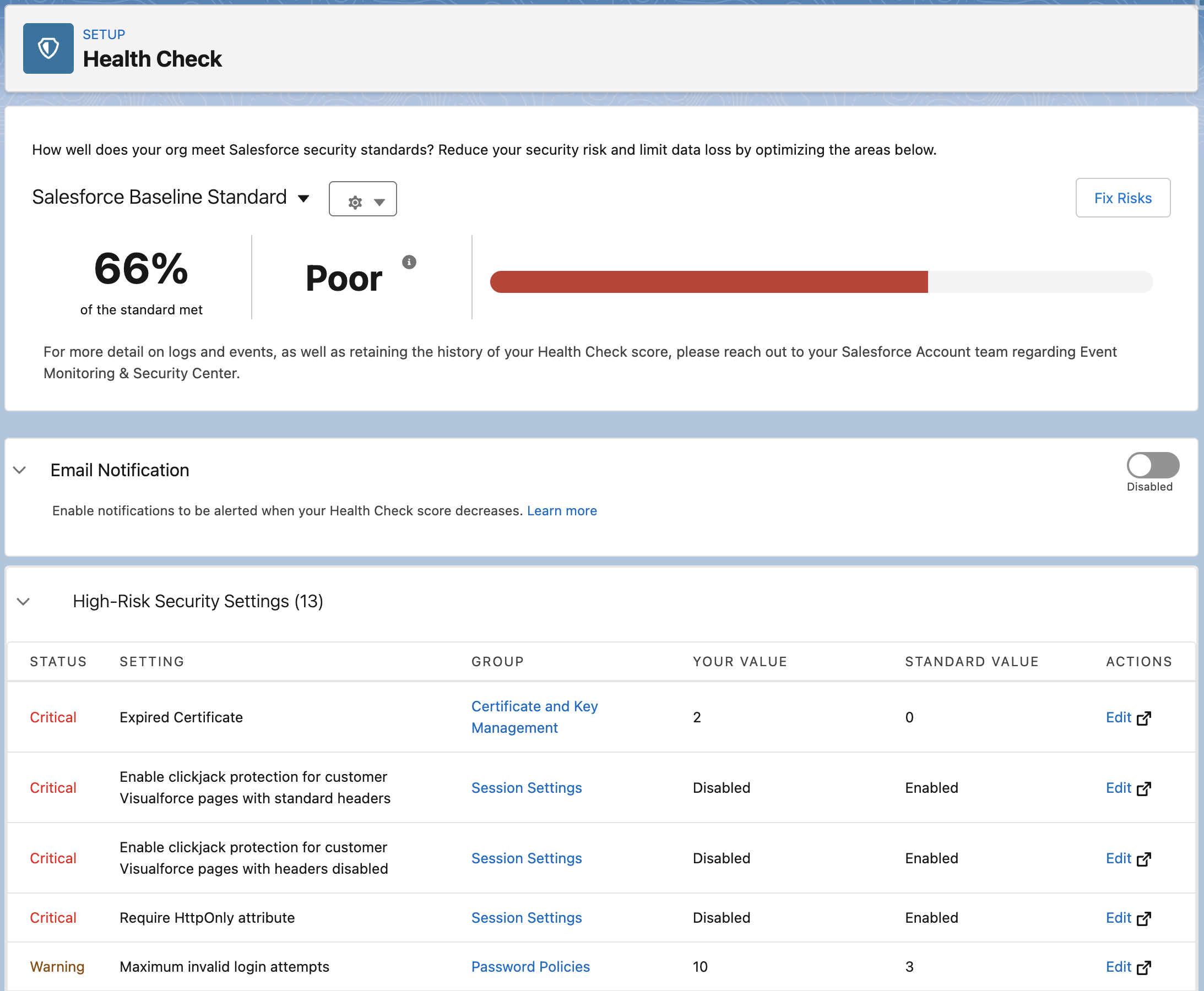 Salesforce Health Check Image