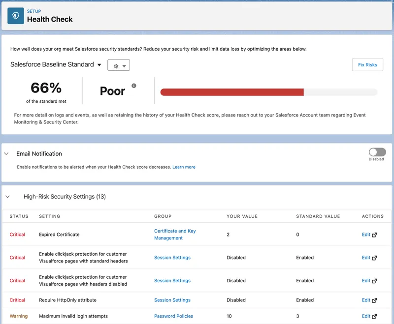 Salesforce Health Check Image