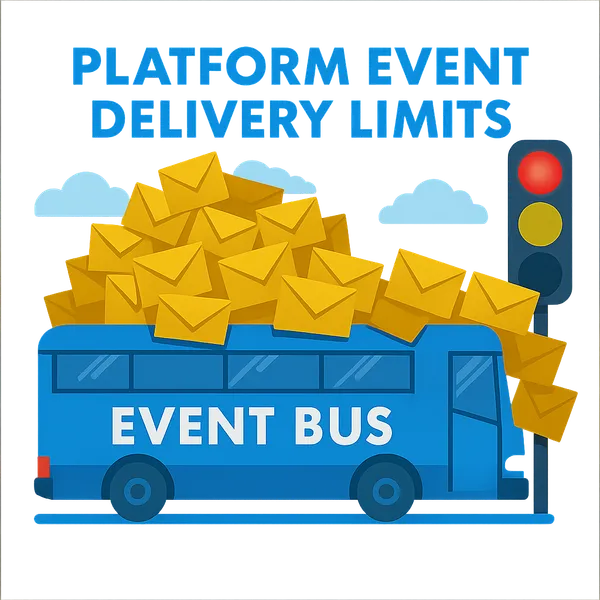 Salesforce platform event delivery limits